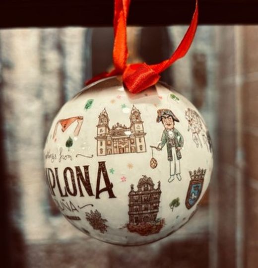 Bola de navidad Plamplona Ilustraciones