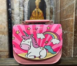 Bolso charol Unicornio arcoiris