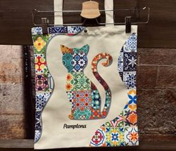 Bolso Pamplona Gato mosaico
