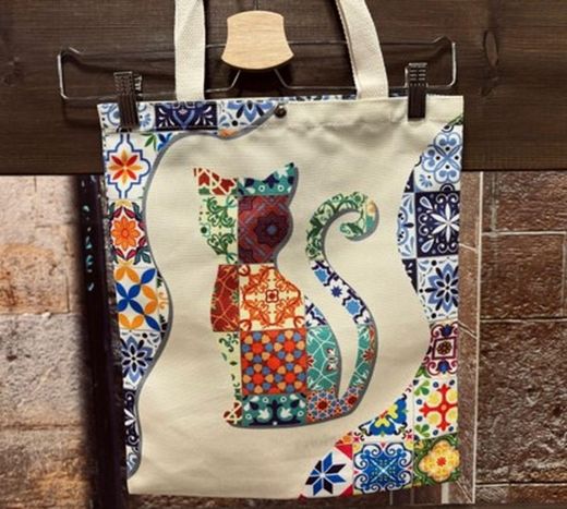 Bolso Pamplona Gato mosaico