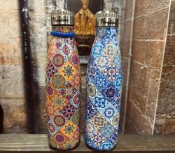 Botella Estampado azulejos