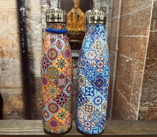 Botella Estampado azulejos