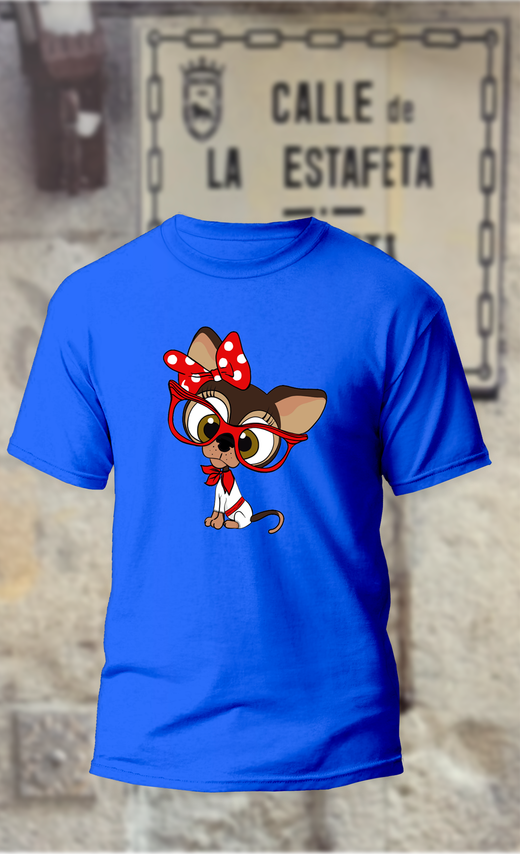 Camiseta Chihuahua vestido de San Fermin
