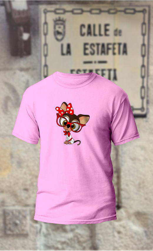 Camiseta Chihuahua vestido de San Fermin