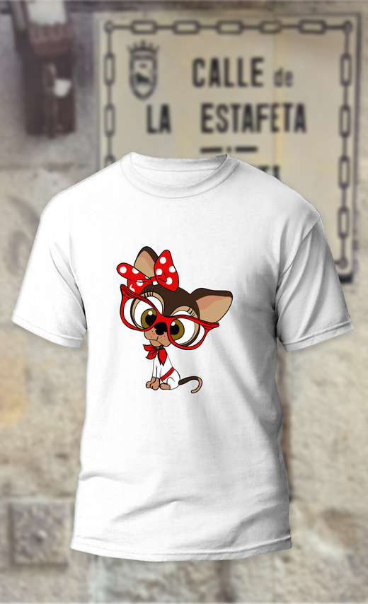 Camiseta Chihuahua vestido de San Fermin