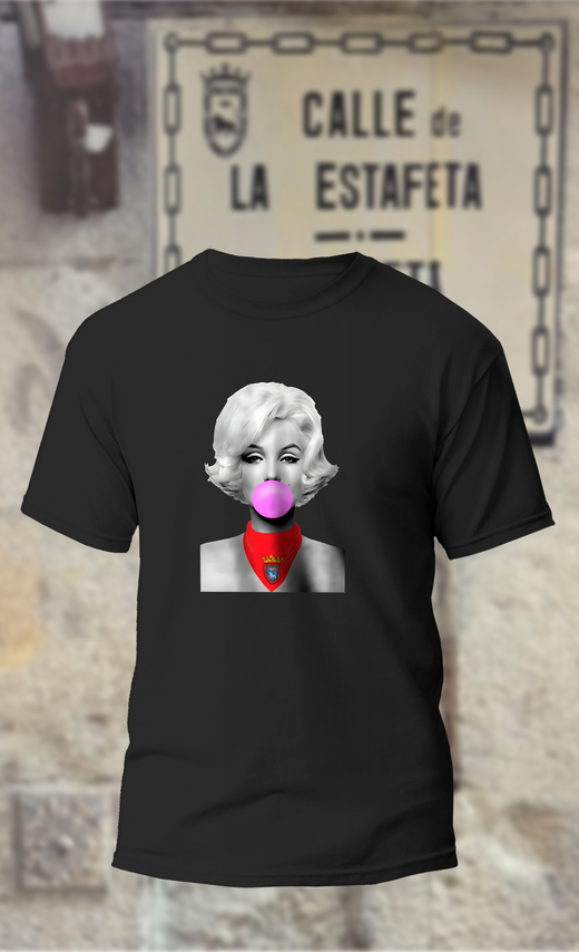 Camiseta Marilyn Monroe con pañuelo San Fermín