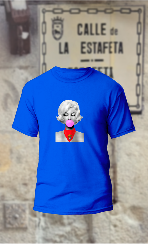 Camiseta Marilyn Monroe con pañuelo San Fermín