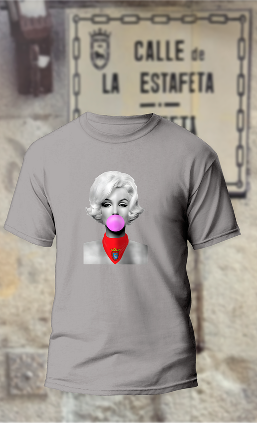 Camiseta Marilyn Monroe con pañuelo San Fermín