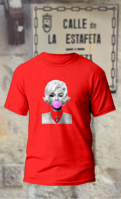 Camiseta Marilyn Monroe con pañuelo San Fermín