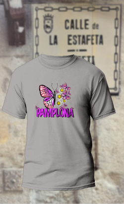 Camiseta mariposa morada
