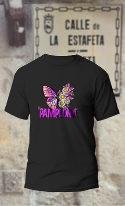 Camiseta mariposa morada