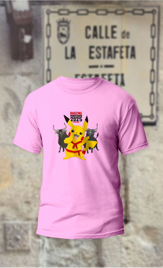 Camiseta Pikachu con toros