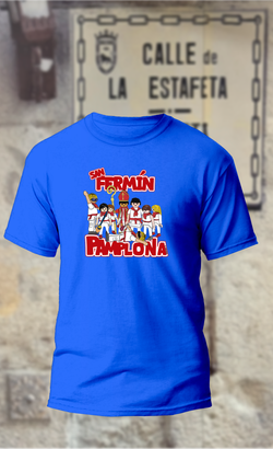 Camiseta playmobils vestidos de San Fermin