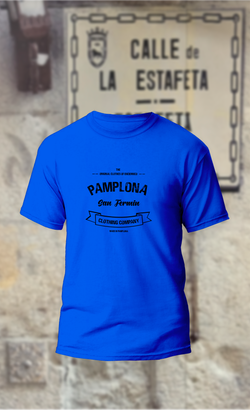 Camiseta texto negro Pamplona San Fermin Clothing Company