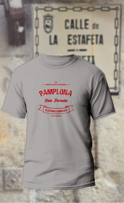 Camiseta texto rojo Pamplona San Fermin Clothing Company