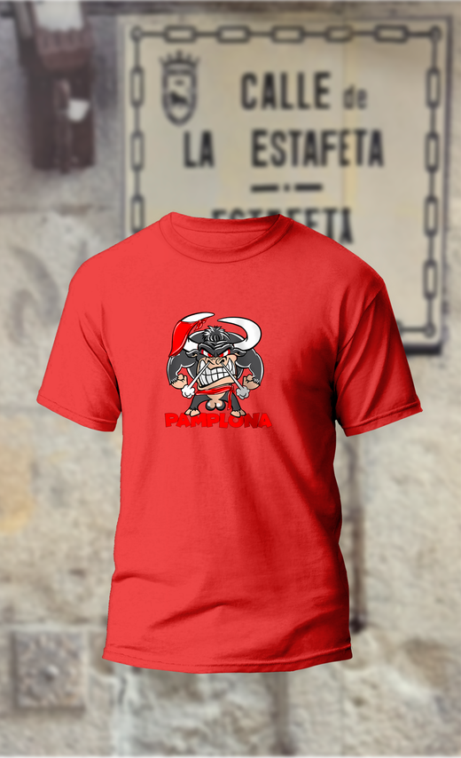 Camiseta toro fuerte enfadado