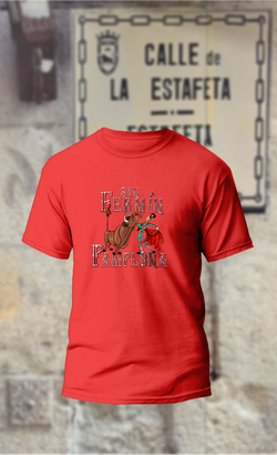 Camiseta toro y torero, San Fermín. Pamplona