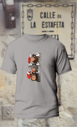 Camiseta tres toros en fila