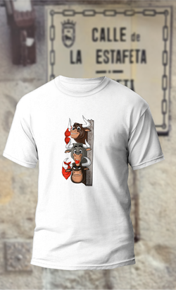 Camiseta tres toros en fila