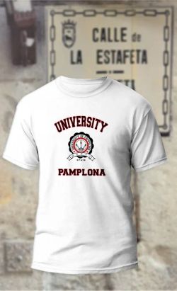 Camiseta University Pamplona en negro
