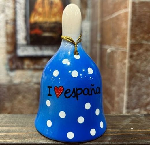 Campana Cerámica "I ❤️ España"