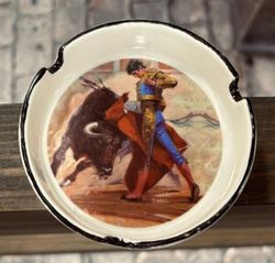 Cenicero Cerámica torero Negro