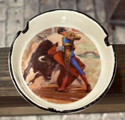 Cenicero Cerámica torero Negro