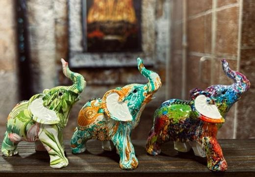 Figura Elefante de colores pequeño