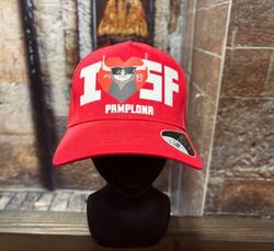 Gorra I love Pamplona roja