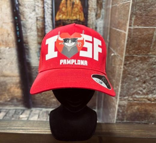 Gorra I love Pamplona roja