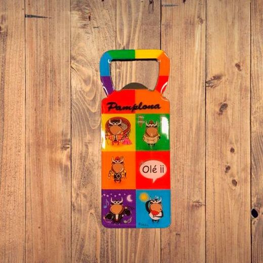 Imán Abridor metal caricatura toro