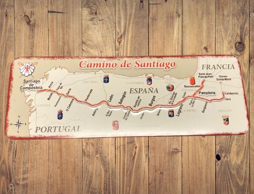 Imán Camino de Santiago recorrido