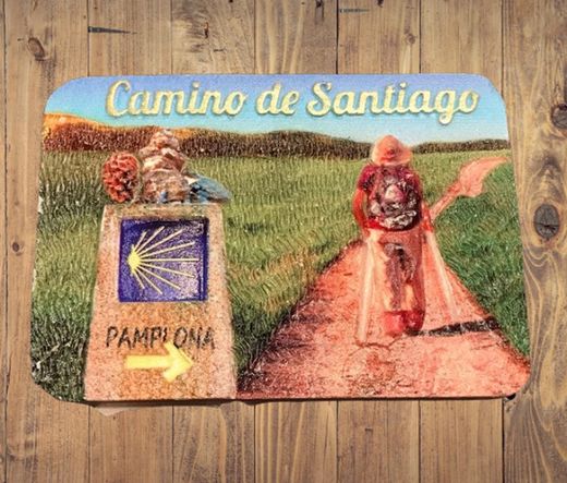 Imán Camino de Santiago ceramica