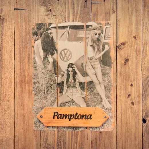 Imán placa furgoneta Pamplona