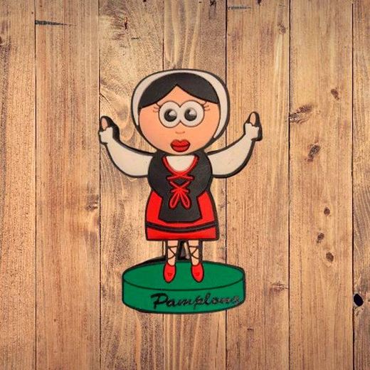 Imán goma chica Pamplonica