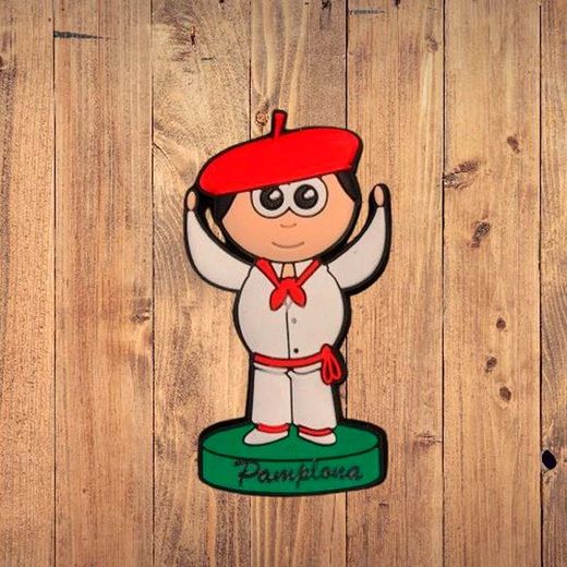Imán goma chico Pamplonica