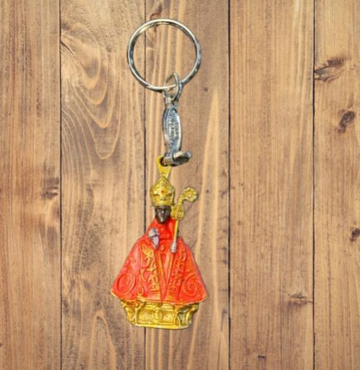 Llavero Figura San Fermín rojo