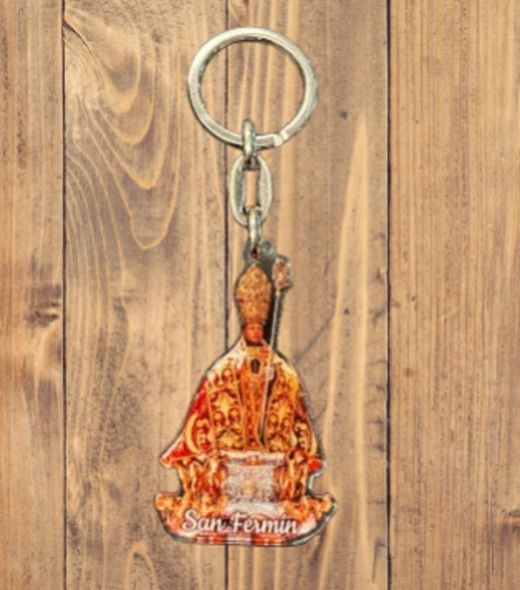 Llavero San Fermín silueta