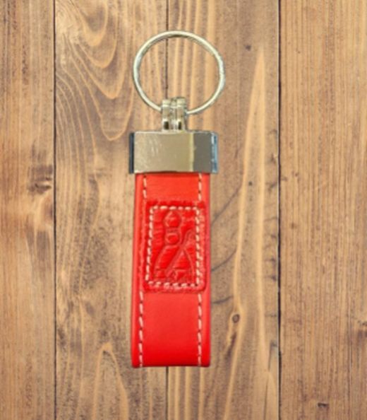 Llavero cuero San Fermín Rojo