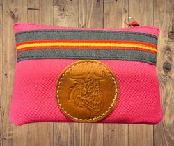 Monedero rosa toro en piel