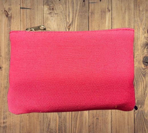 Monedero rosa toro en piel