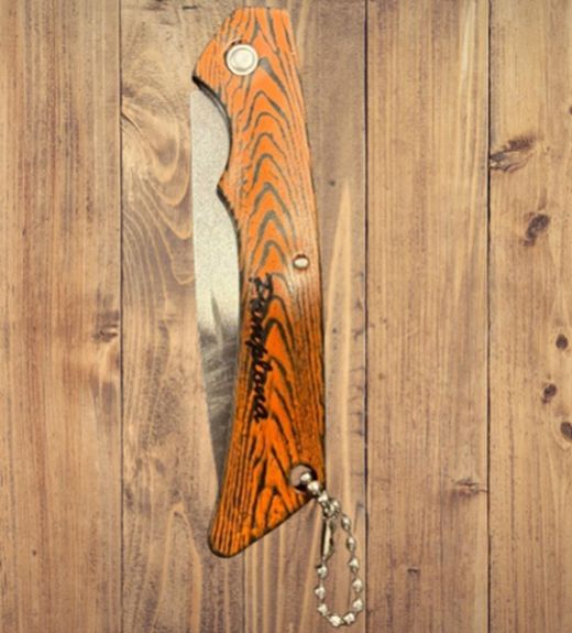 Navaja Pamplona efecto madera alargada