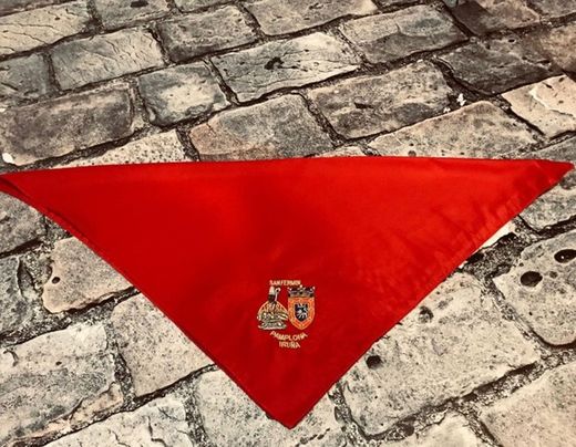 Pañuelo bordado "San Fermín y Escudo"