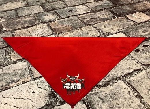 Pañuelo estampado "Toros caricaturesco"