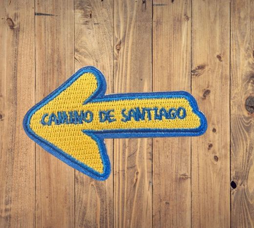 Parche camino de Santiago flecha