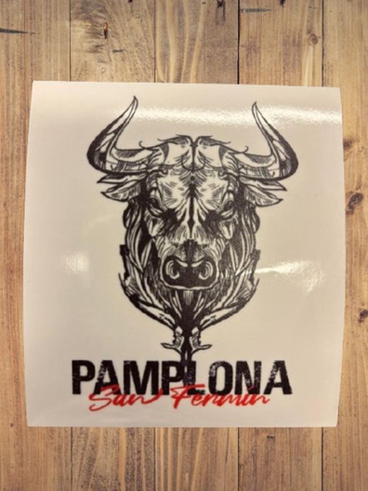 Pegatina Cabeza toro