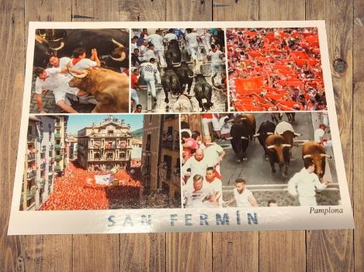 Postal Encierro y Chupinazo