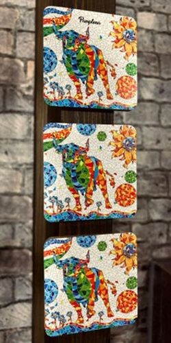 Set posa vasos x6 Toron mosaico