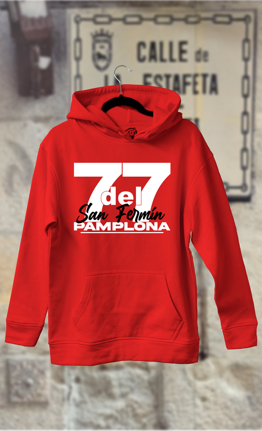Sudadera 7 del 7 en blanco