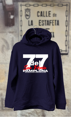 Sudadera 7 del 7 en blanco